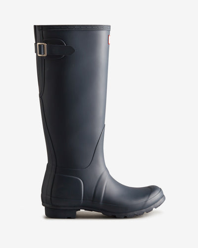 Tall Back Adjustable Wellington Gummistiefel Dunkelblau (Damen)