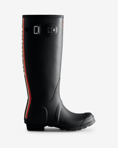 Original Tall Tri Colour Logo Boots für Damen in Schwarz