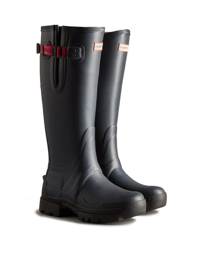 Balmoral Tall Side Adjustable Neoprene Gummistiefel Schwarz (Damen)