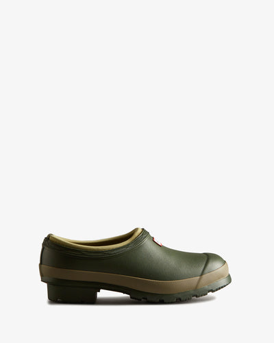 Women's Gardener Neoprene Lined Clogs in Dunkelgrün
