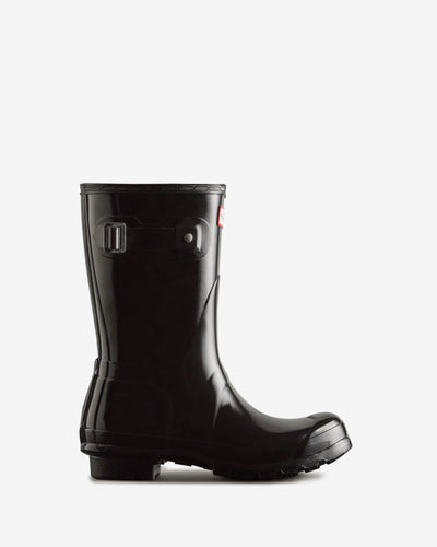 Original Short Gloss Boots für Damen Schwarz