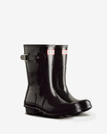 Original Short Gloss Boots für Damen Schwarz