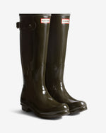 Original Tall Gloss Gummistiefel Dunkelbraun (Damen)