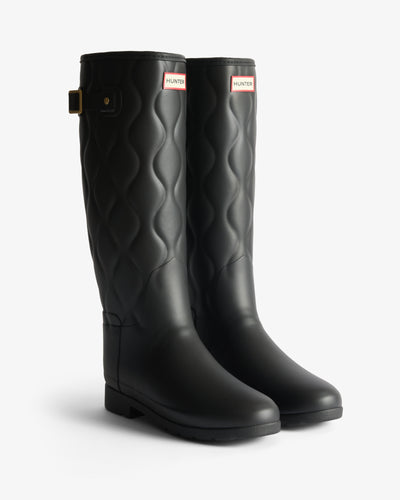 Women's Refined Tall Onion Quilt Wellington Boots