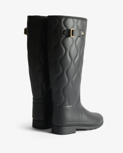 Women's Refined Tall Onion Quilt Wellington Boots