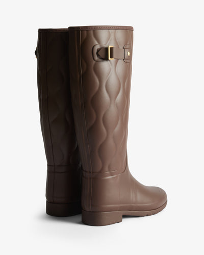 Women's Refined Tall Onion Quilt Wellington Boots