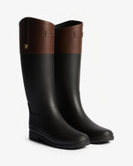 Refined Gold Trim Reiterstiefel Schwarz/Braun (Damen)