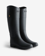 Refined Gold Trim Reiterstiefel Schwarz (Damen)