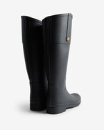 Refined Gold Trim Reiterstiefel Schwarz (Damen)