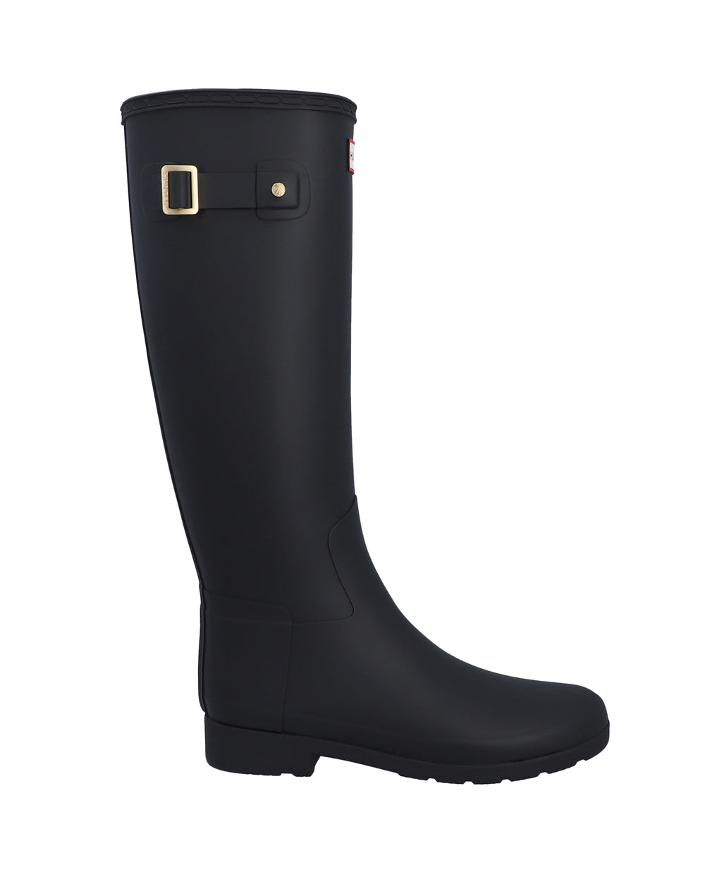 Refined Gold Trim Tall Gummistiefele Schwarz (Damen)