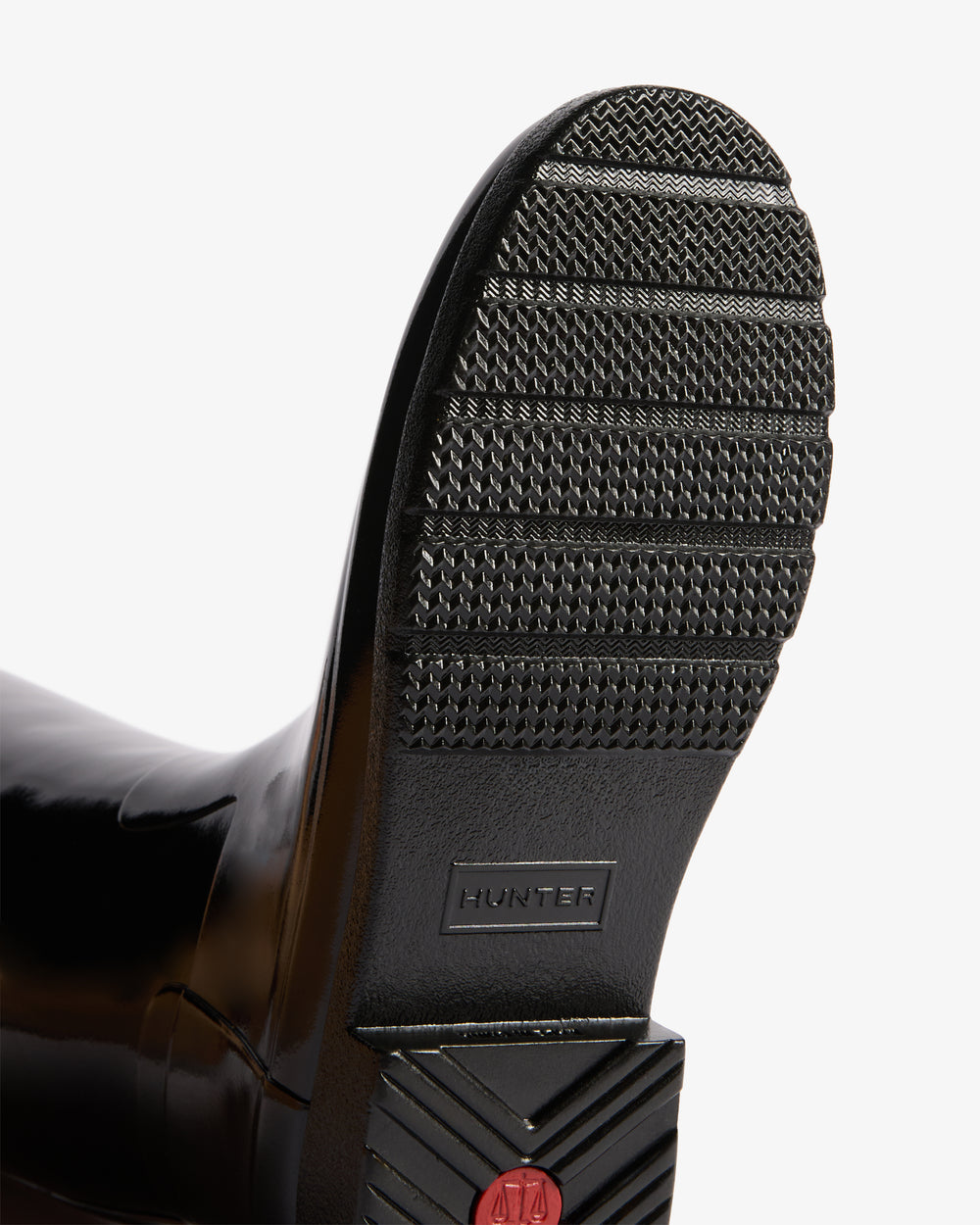 Refinded Gold Trim Tall Gloss Gummistiefel Schwarz (Damen)