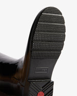 Refinded Gold Trim Tall Gloss Gummistiefel Schwarz (Damen)