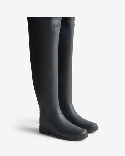Refined Over The Knee Gummistiefel Schwarz (Damen)